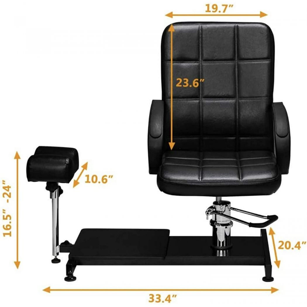 Beauty Salon Hydraulic Lift Adjustable Pedicure Spa Chair 
